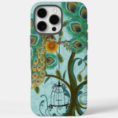 Peacock Birdcage Damask Case-Mate iPhone Case (Achterkant)