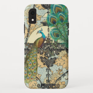Peacock Birdcage Damask iPhone XR Hoesje