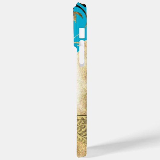 Peacock Birdcage Damask iPhone Case (Achterkant / Links)