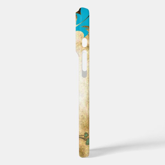 Peacock Birdcage Damask iPhone Case (Achterkant / Links)