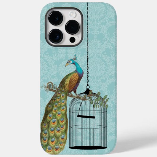 Peacock Birdcage Damask iTouch Hoesje (Achterkant)