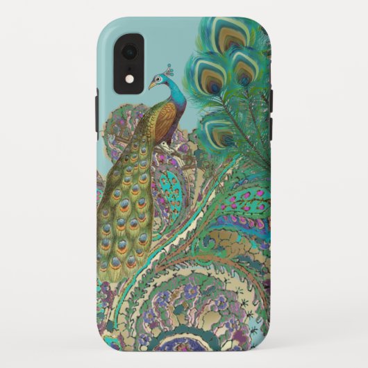 Peacock Birdcage Damask iTouch Hoesje (Achterkant)