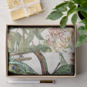 Peacock Birds Honeysuckle Flowers Tissue Paper Tissuepapier (Geschenk)