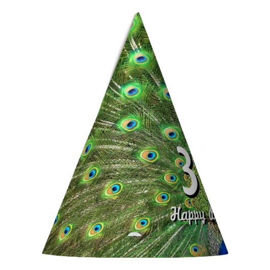 Peacock Birthday Feesthoedjes (Links)