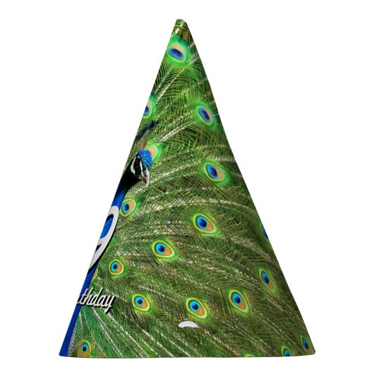 Peacock Birthday Feesthoedjes (Rechts)