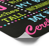 Peacock Birthday Party chalkboard poster (Hoek)