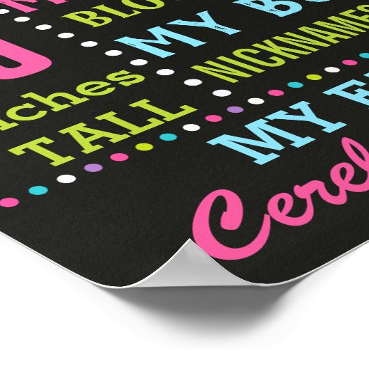 Peacock Birthday Party chalkboard poster (Hoek)