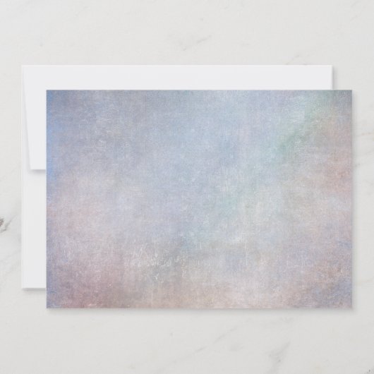 Peacock Birthday Uitnodiging blauwe vogel (Achterkant)