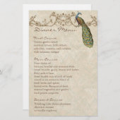  Peacock Black, menublad (Voorkant / Achterkant)