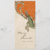  Peacock Black, menukaart (Achterkant)