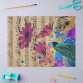 Peacock, Blade Muziek en Bloemen Ontkoppelen papie Tissuepapier (Craft)