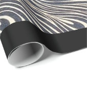 Peacock  Blauw Art Nouveau Art Cadeaupapier (Rol Hoek)