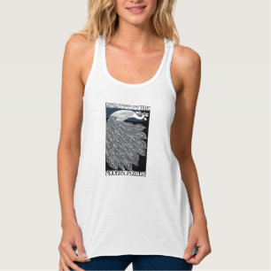Peacock  Blauw Art Nouveau Art Tanktop