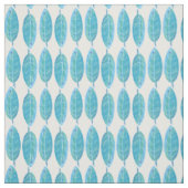 Peacock blauw modern waterverf blad design stof (Swatch)