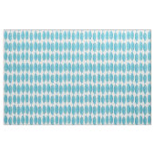 Peacock blauw modern waterverf blad design stof (Fat Quarter)