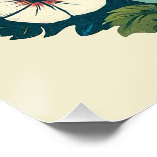 Peacock Blauwe en Groene pauwen Perfect Poster (Hoek)