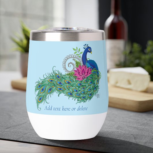 Peacock Blauwe Lotus Bloem Henna