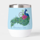 Peacock Blauwe Lotus Bloem Henna (Achterkant)