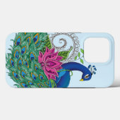 Peacock Blauwe Lotus Bloem Henna Case-Mate iPhone Case (Achterkant (horizontaal))