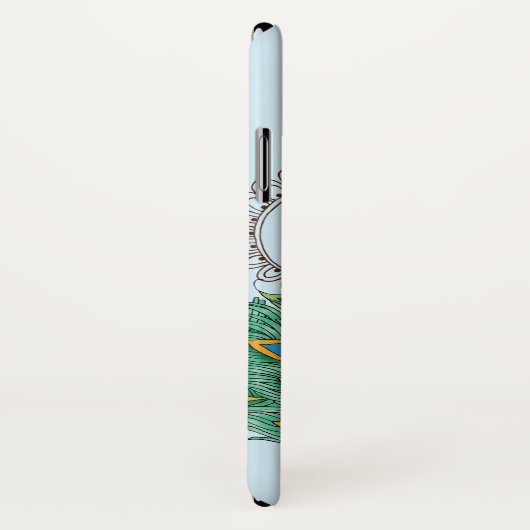 Peacock Blauwe Lotus Bloem Henna Case-Mate iPhone Case (Achterkant / rechts)