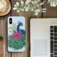 Peacock Blauwe Lotus Bloem Henna