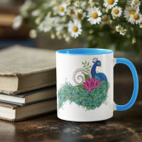Peacock Blauwe Lotus Bloem Henna