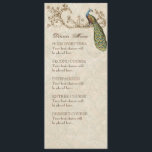 Peacock Blauwgroen blauw, menukaart<br><div class="desc">Deze elegante en geavanceerde Wedding Dinner Menu-kaart combineert het beste van traditie en de versheid van de hedendaagse. Het mengen van kunstelementen en het hedendaagse kunstwerk van de waterverf hand geschilderd door Audrey Jeanne Roberts geeft een prachtige en tijdloze kwaliteit aan deze uitnodiging. Deze elegante en verfijnde uitnodiging combineert het...</div>