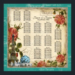 Peacock Blauwgroen Tabel Zitplaatje Poster<br><div class="desc">Deze opvangtabel met zitplaatsen voor toegewezen zitplaatsen is ontworpen om te coördineren met het " Peacock Feather"-bruiloft. Gemakkelijk aan te passen, typt u eenvoudig de namen van uw gast op het verstrekte gebied van de sjabloon. U kunt lijsten schrappen, namen toevoegen en dingen gemakkelijk bewegen rond. COLOR PALETTE: blauwgroen blauw,...</div>