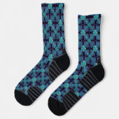 Peacock Block Lattice Kleur ontwerp Sokken (Links)