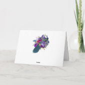 Peacock bloemenkant diamant grillige glam collage kaart (Achterkant)