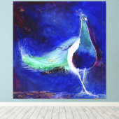 Peacock Blue 2013 Canvas Afdruk (Insitu (Houten vloer))
