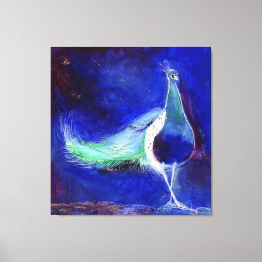 Peacock Blue 2013 Canvas Afdruk (Voorkant)