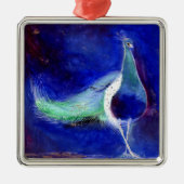 Peacock Blue 2013 Metalen Ornament (Voorkant)
