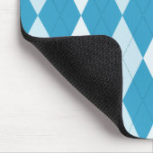 Peacock Blue Argyle Diamond Shape Muismat (Hoek)