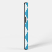 Peacock Blue Argyle Small Diamond Shape iPhone Hoesje (Rechterkant)