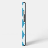 Peacock Blue Argyle Small Diamond Shape iPhone Hoesje (Linkerkant)