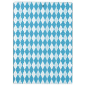 Peacock Blue Argyle Small Diamond Shape Klembord (Achterkant)