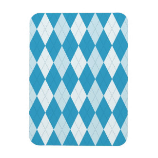 Peacock Blue Argyle Small Diamond Shape Magneet