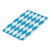 Peacock Blue Argyle Small Diamond Shape Magneet (Linkerzijde)