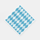 Peacock Blue Argyle Small Diamond Shape Servet (Hoek)