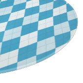 Peacock Blue Argyle Small Diamond Shape Snijplank (Hoek)