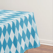 Peacock Blue Argyle Small Diamond Shape Tafelkleed (Voorbeeld)