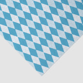 Peacock Blue Argyle Small Diamond Shape Tissuepapier (Detail)