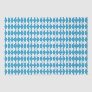 Peacock Blue Argyle Small Diamond Shape Tissuepapier