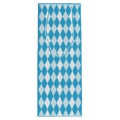 Peacock Blue Argyle Small Diamond Shape Wijn Cadeautas (Achterkant)