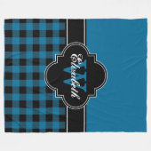 Peacock Blue Bk Buffalo Pset Lumberjack CB 1IQIRN Fleece Deken (Voorkant (Horizontaal))