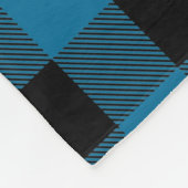 Peacock Blue Bk Buffalo Pset Lumberjack CB 1IQIRN Fleece Deken (Hoek)