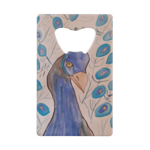 Peacock Blue Bottle Opener Creditkaart Flessenopener