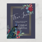 Peacock Blue Burgundy Winter Fall Wedding (Voorkant)