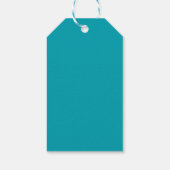 Peacock Blue Cadeaulabel (Achterkant)